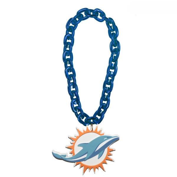 NFL Touchdown Chain featuring a vibrant team logo, made from high-density EVA foam, with a detachable magnet for easy wear.