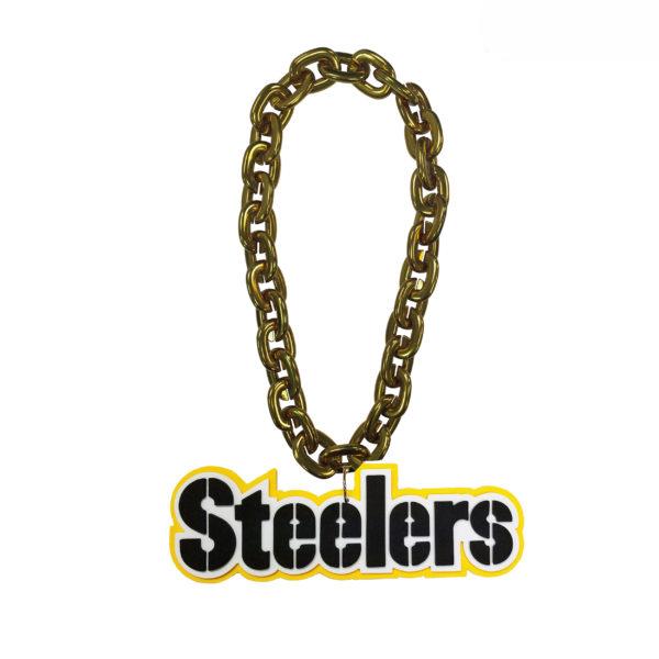 NFL Touchdown Chain featuring a vibrant team logo, made from high-density EVA foam, with a detachable magnet for easy wear.