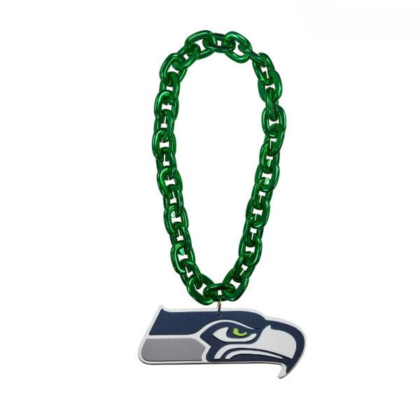 NFL Touchdown Chain featuring a vibrant team logo, made from high-density EVA foam, with a detachable magnet for easy wear.