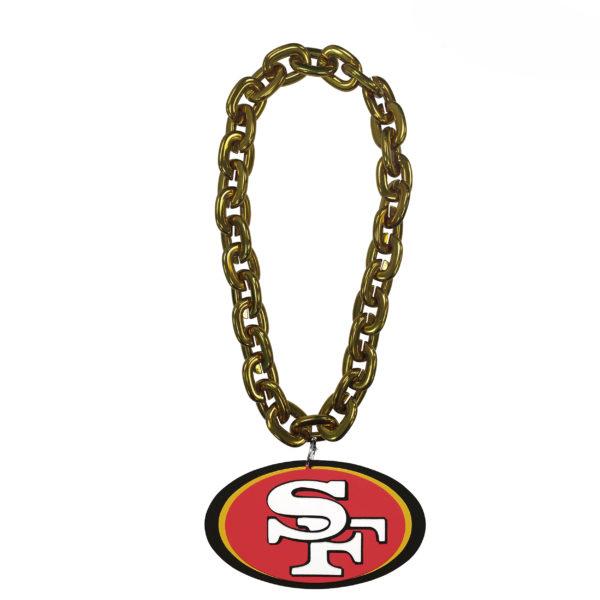 NFL Touchdown Chain featuring a vibrant team logo, made from high-density EVA foam, with a detachable magnet for easy wear.