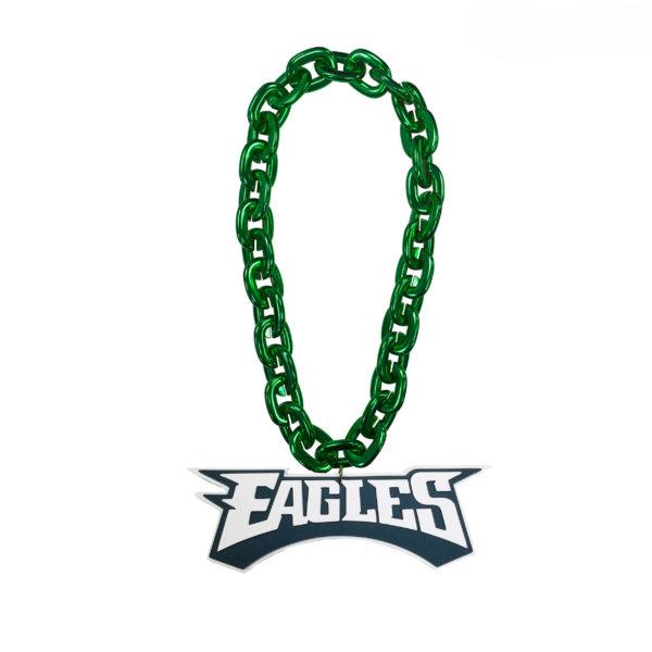 NFL Touchdown Chain featuring a vibrant team logo, made from high-density EVA foam, with a detachable magnet for easy wear.