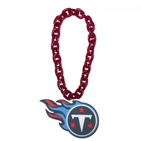 NFL Touchdown Chain featuring a vibrant team logo, made from high-density EVA foam, with a detachable magnet for easy wear.