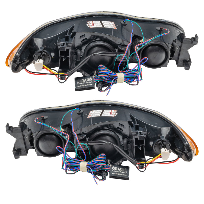 ORACLE 00-05 Chevrolet Monte Carlo SMD headlights with ColorSHIFT technology, featuring Chrome and Black housing options.