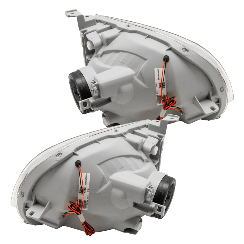 Oracle 05-06 Toyota Tundra pre-assembled headlights with ColorSHIFT halos in Chrome and Black housing options.