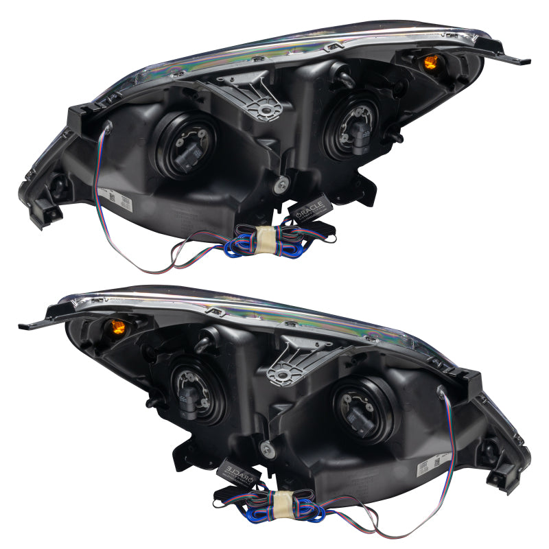 Oracle 05-07 Honda Odyssey SMD headlights with ColorSHIFT halo rings, showcasing Chrome and Black housing options.