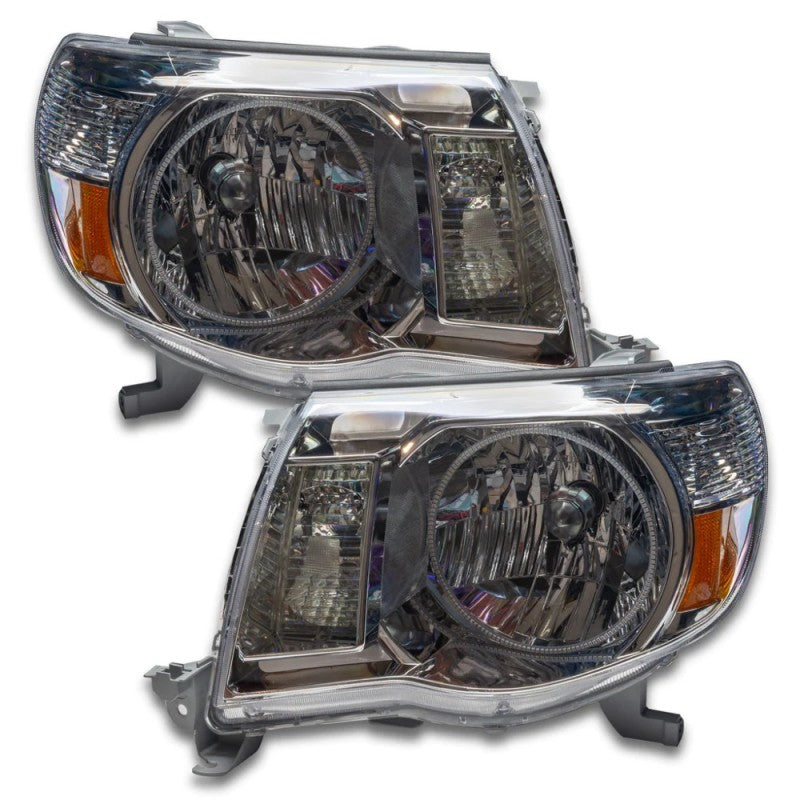 Oracle ColorSHIFT SMD headlights for 2005-2011 Toyota Tacoma with BC1 controller, showcasing customizable lighting features.