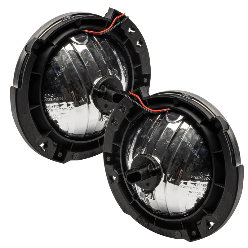 Oracle ColorSHIFT headlights for 2007-2016 Jeep Wrangler JK, showcasing vibrant LED technology and pre-assembled design.