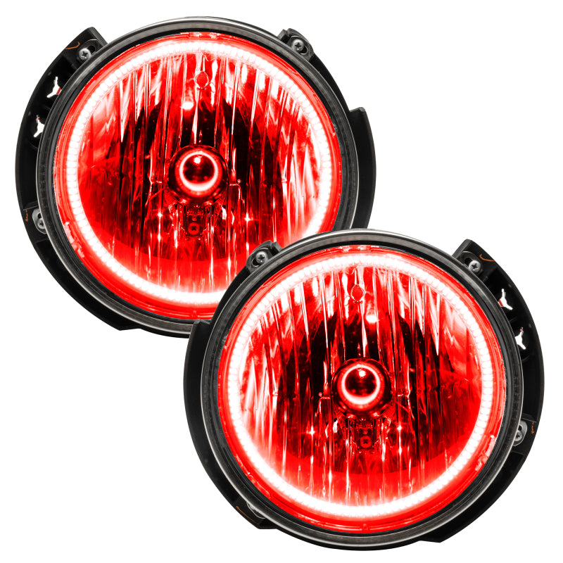 Oracle ColorSHIFT headlights for 2007-2016 Jeep Wrangler JK, showcasing vibrant LED technology and pre-assembled design.