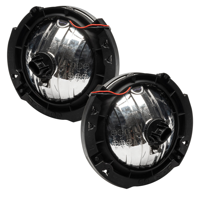 Oracle ColorSHIFT headlights for 2007-2016 Jeep Wrangler JK, showcasing vibrant LED technology and pre-assembled design.