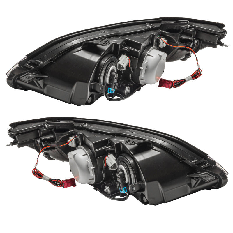 Oracle 08-09 Subaru Legacy Sedan SMD headlights with ColorSHIFT technology and 2.0 controller, showcasing Chrome and Black housing options.