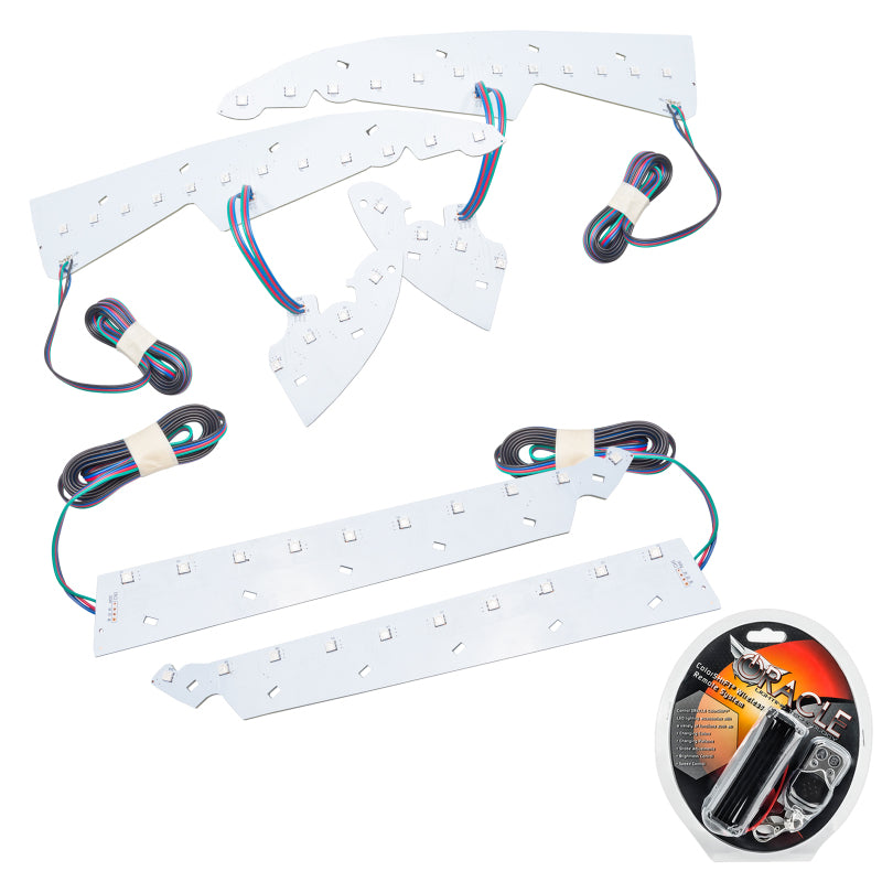 Oracle ColorSHIFT DRL Upgrade Kit for 2014-2015 GMC Sierra, showcasing the controller and circuit boards.