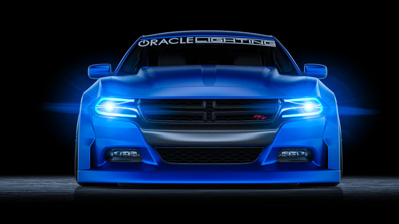 ORACLE ColorSHIFT RGB+W DRL Replacement Kit for 2015-2021 Dodge Charger, showcasing vibrant color options and sleek design.