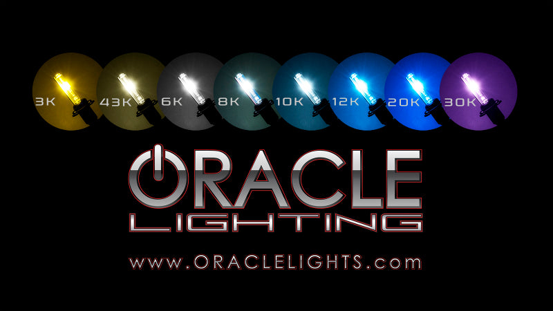 Oracle 9005 35W Canbus Xenon HID Kit - 6000K with digital ballasts and wiring harness, showcasing its advanced design and features.