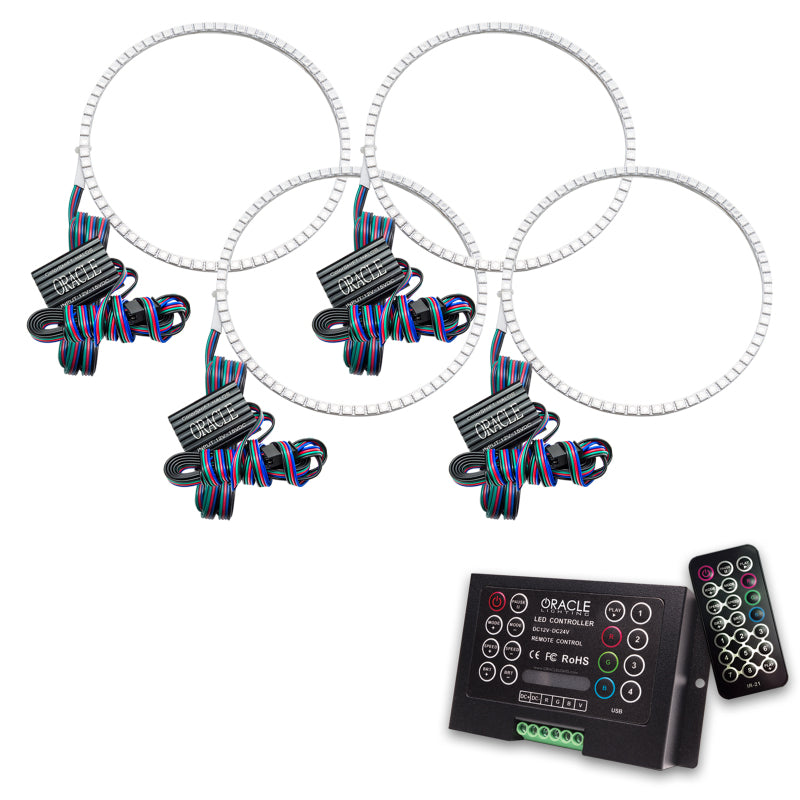 Oracle Bentley Arnage 02-06 Halo Kit featuring ColorSHIFT technology and 2.0 Controller, showcasing bright LED rings.