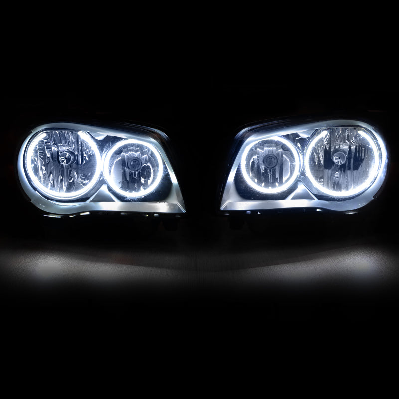 Oracle BMW 1 Series LED Halo Kit in white, showcasing advanced SMD technology and durable PCB design.