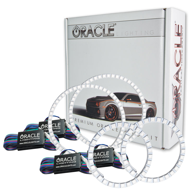 Oracle Buick Lucerne Halo Kit featuring ColorSHIFT technology with 2.0 Controller, showcasing bright LED rings.