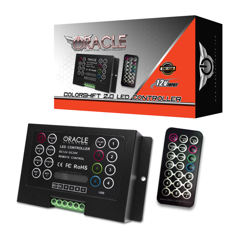 Oracle ColorSHIFT Halo Kit for Cadillac CTS-V Coupe, featuring customizable colors and brightness control.