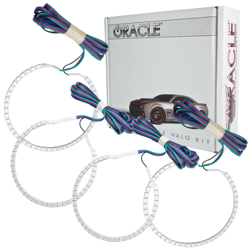 Oracle Chevrolet Avalanche 02-06 ColorSHIFT Halo Kit featuring bright SMD rings for customizable vehicle lighting.