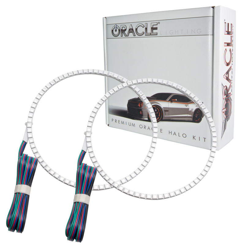 Oracle Chevrolet C10/GMC C Series ColorSHIFT Halo Kit with RF remote control, showcasing bright LED rings.