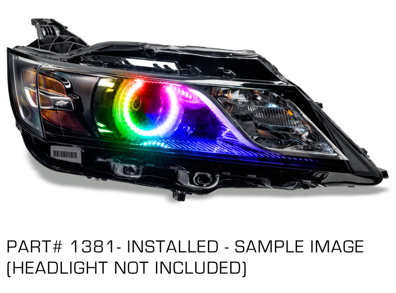 Oracle Chevrolet Impala Projector Halo Kit featuring ColorSHIFT technology with customizable colors and brightness control.