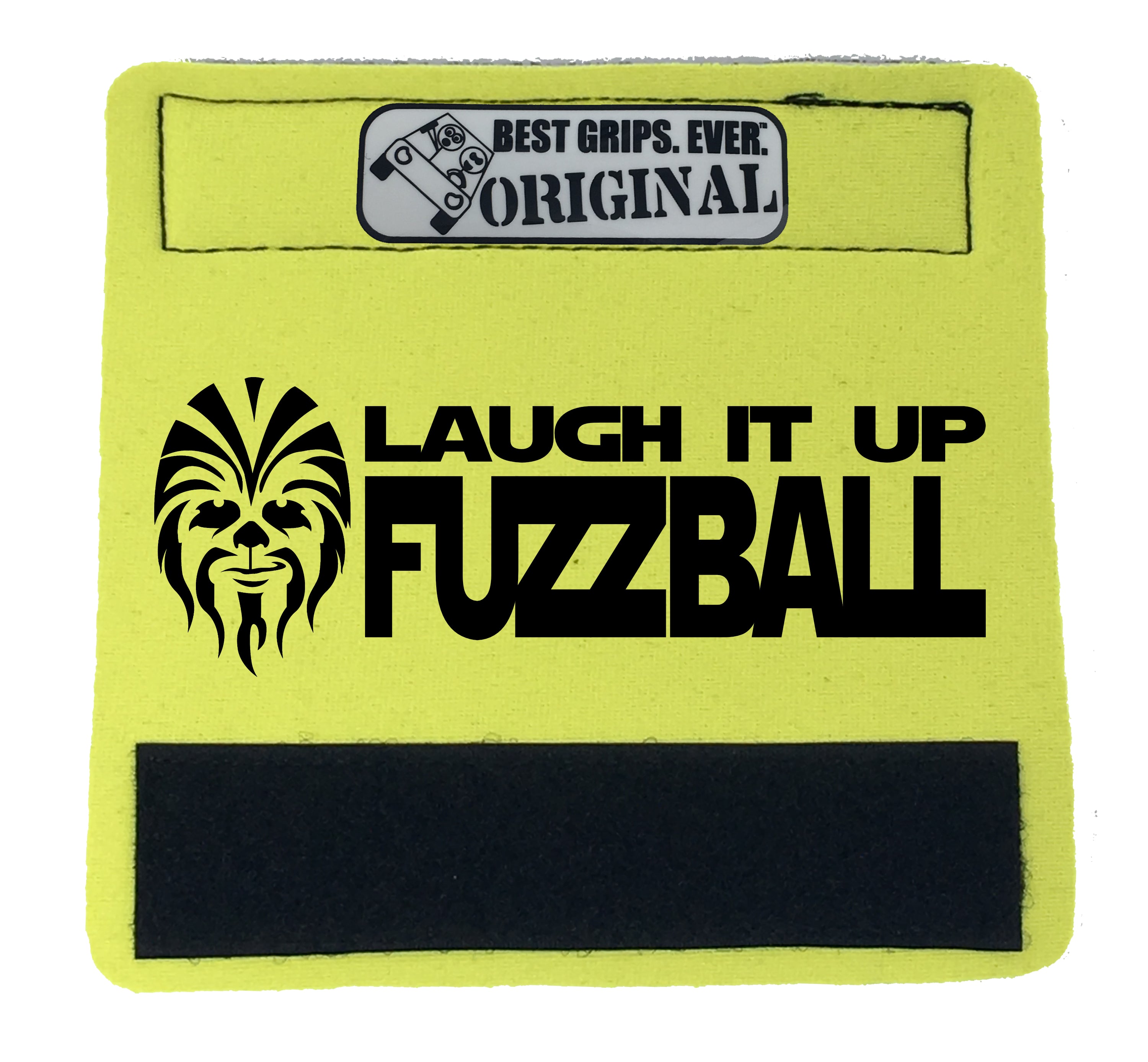 The Fuzzball Grip featuring smooth artwork and a super-soft base, designed for comfort and style in vehicles.