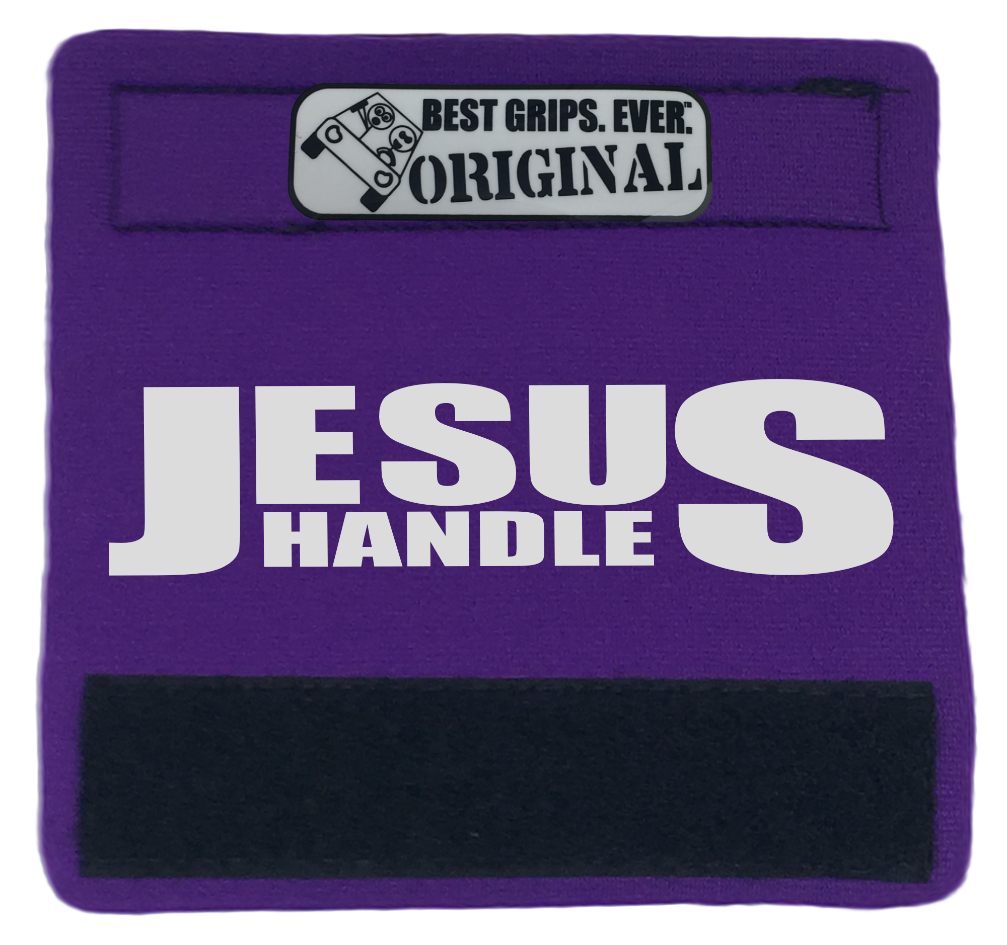 The Jesus Handle featuring smooth artwork and a soft base, designed for vehicle comfort and style.