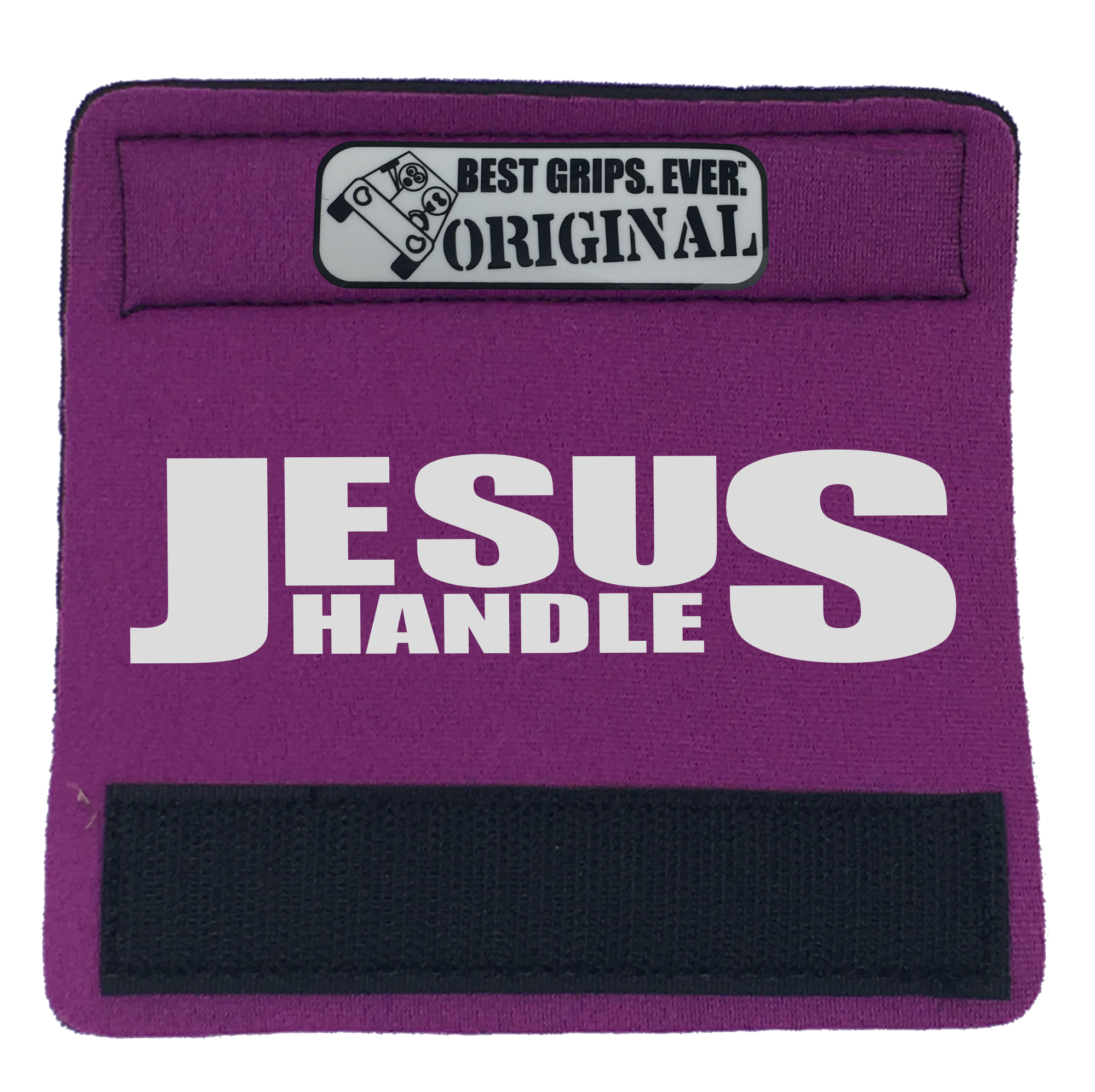 The Jesus Handle featuring smooth artwork and a soft base, designed for vehicle comfort and style.