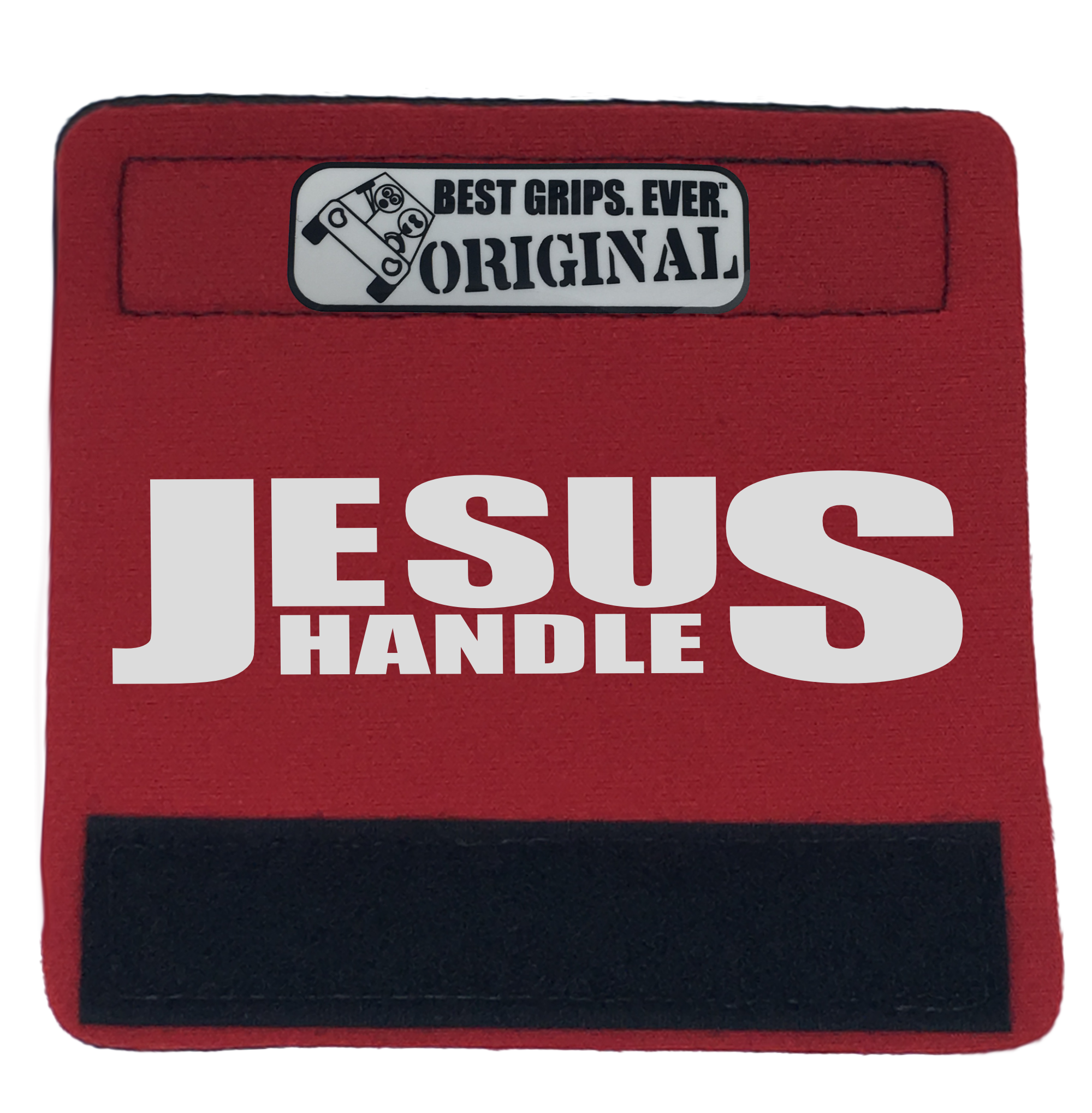 The Jesus Handle featuring smooth artwork and a soft base, designed for vehicle comfort and style.