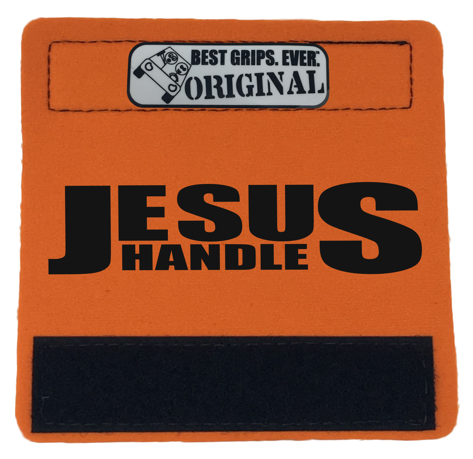 The Jesus Handle featuring smooth artwork and a soft base, designed for vehicle comfort and style.