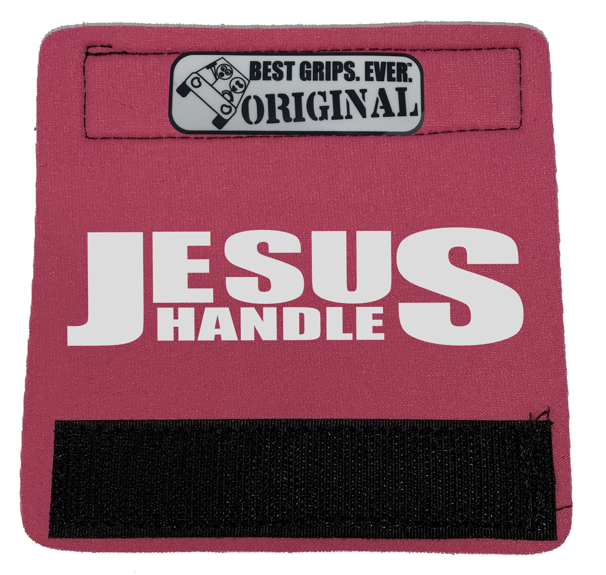 The Jesus Handle featuring smooth artwork and a soft base, designed for vehicle comfort and style.