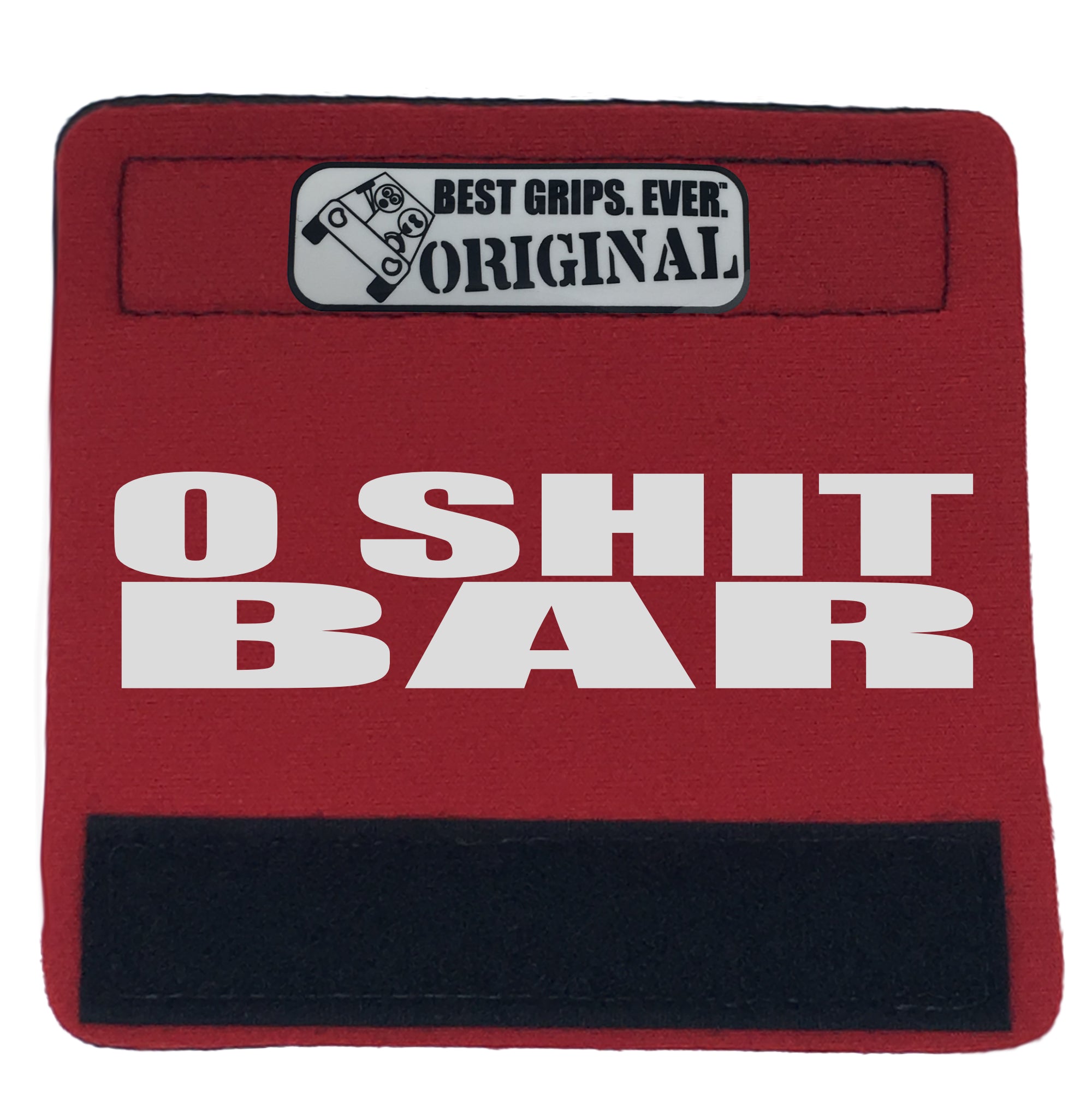 The O Shit Bar® featuring smooth artwork and a soft base, designed for comfort and style in vehicles.