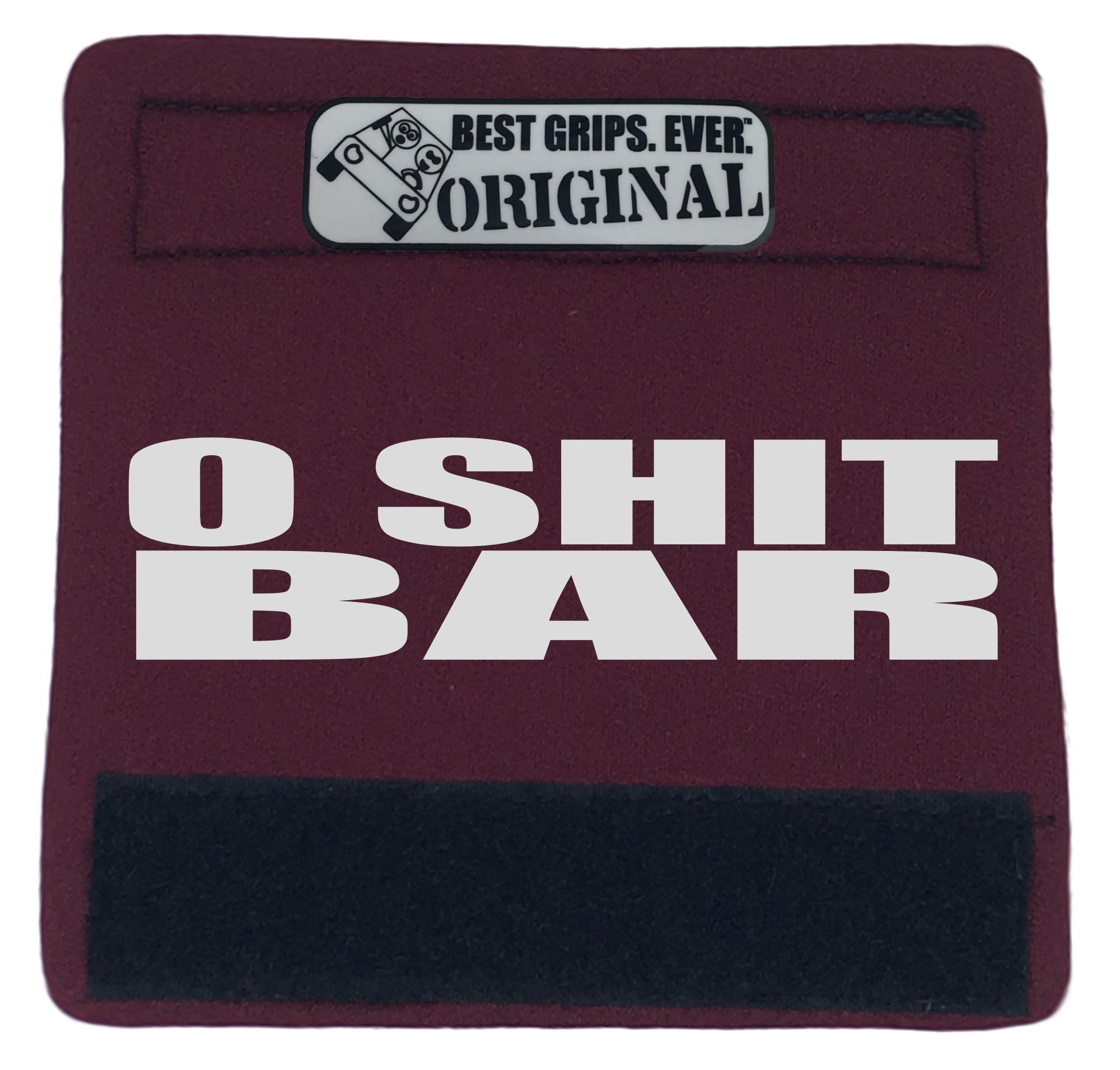 The O Shit Bar® featuring smooth artwork and a soft base, designed for comfort and style in vehicles.