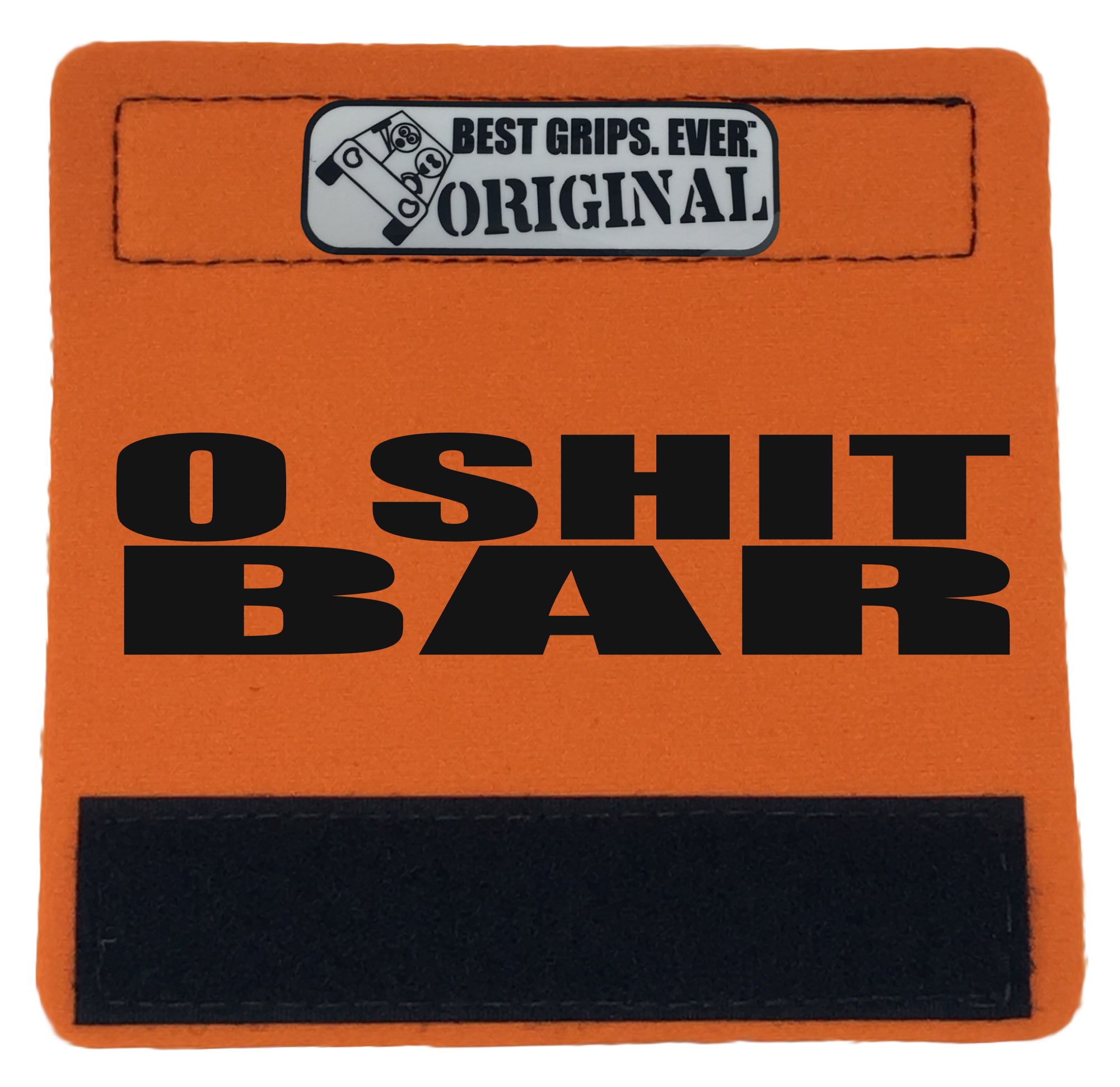 The O Shit Bar® featuring smooth artwork and a soft base, designed for comfort and style in vehicles.