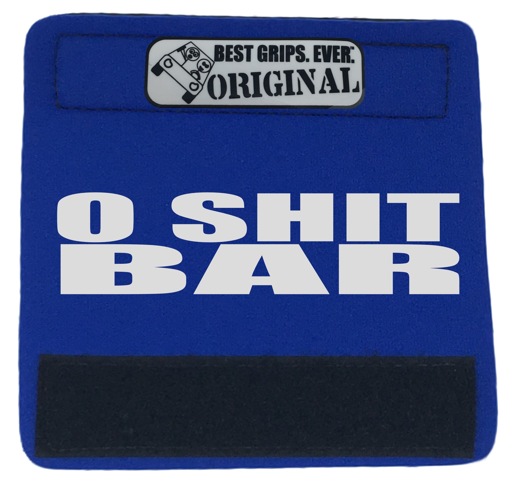 The O Shit Bar® featuring smooth artwork and a soft base, designed for comfort and style in vehicles.