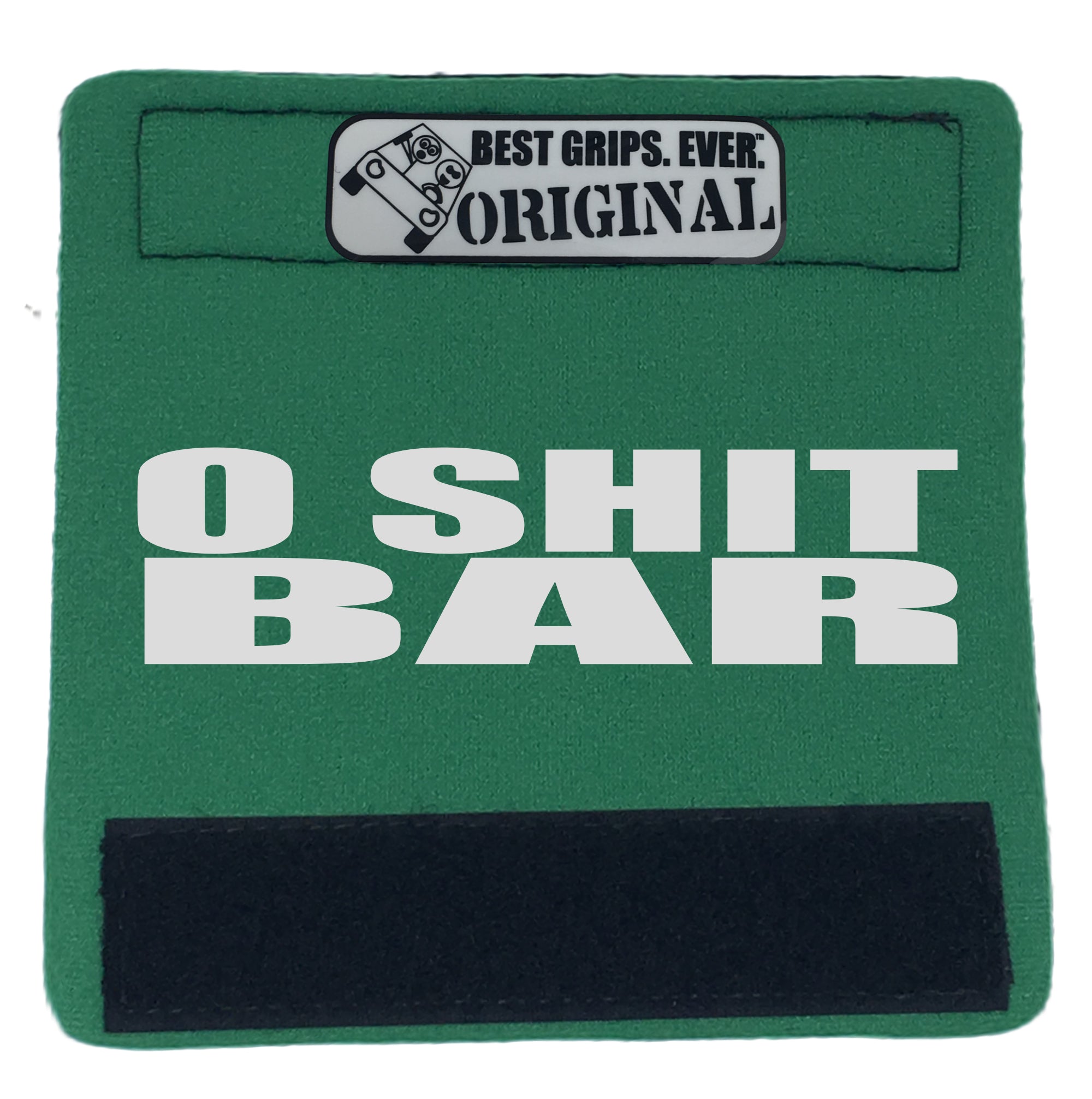 The O Shit Bar® featuring smooth artwork and a soft base, designed for comfort and style in vehicles.