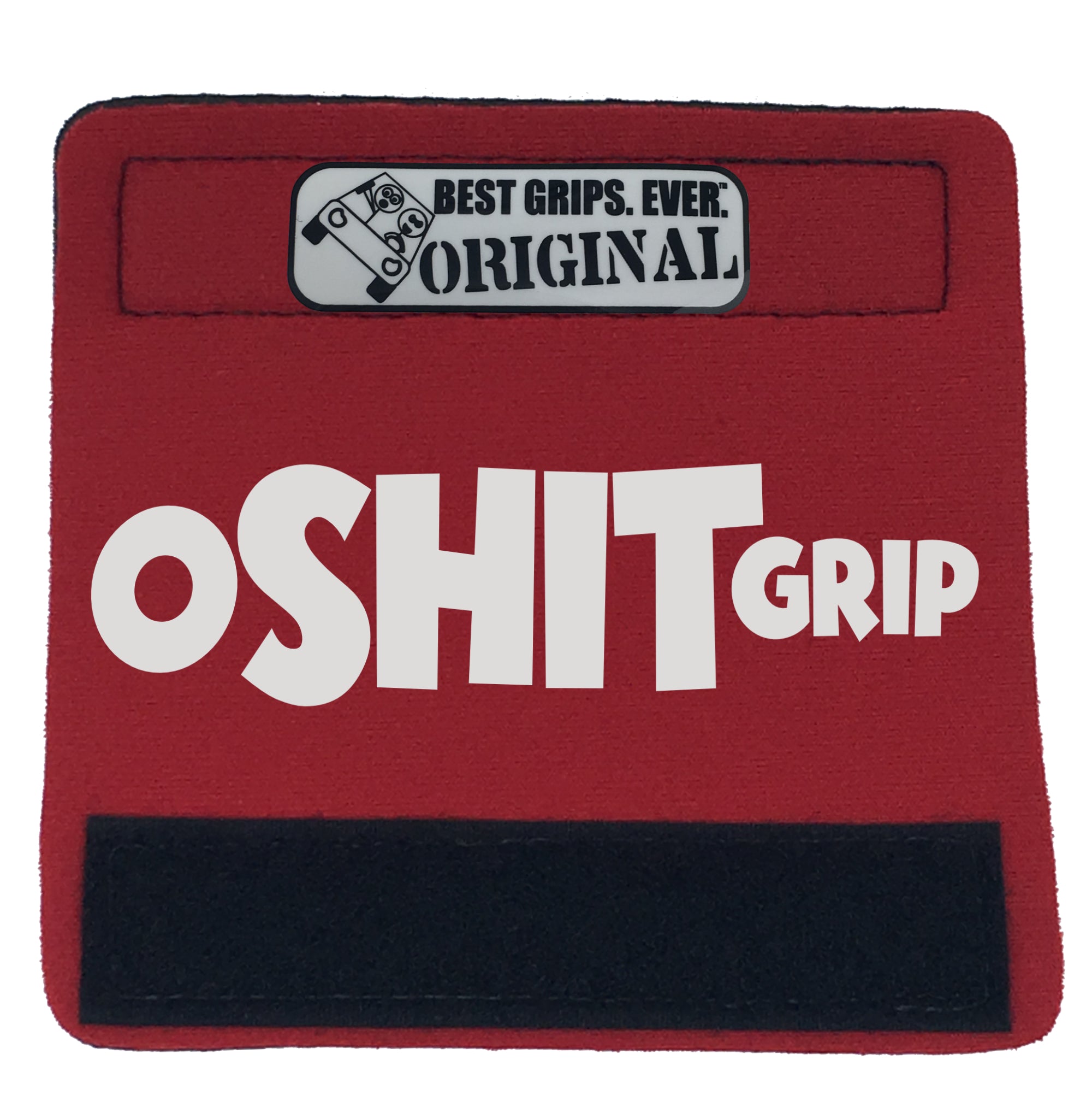 The O Shit Grip™ 2.0 featuring smooth artwork and a super-soft base, designed for vehicle interiors.