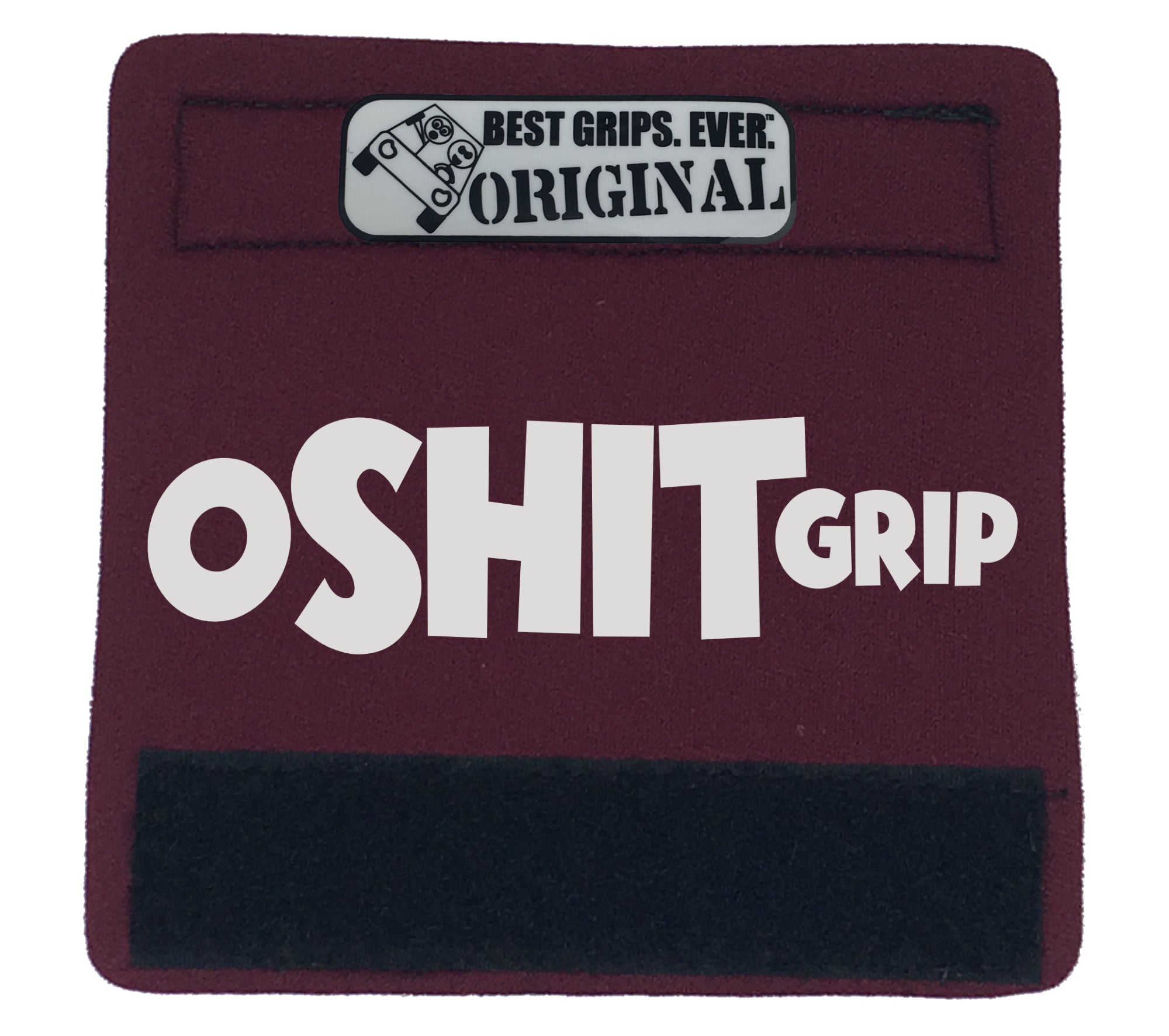 The O Shit Grip™ 2.0 featuring smooth artwork and a super-soft base, designed for vehicle interiors.