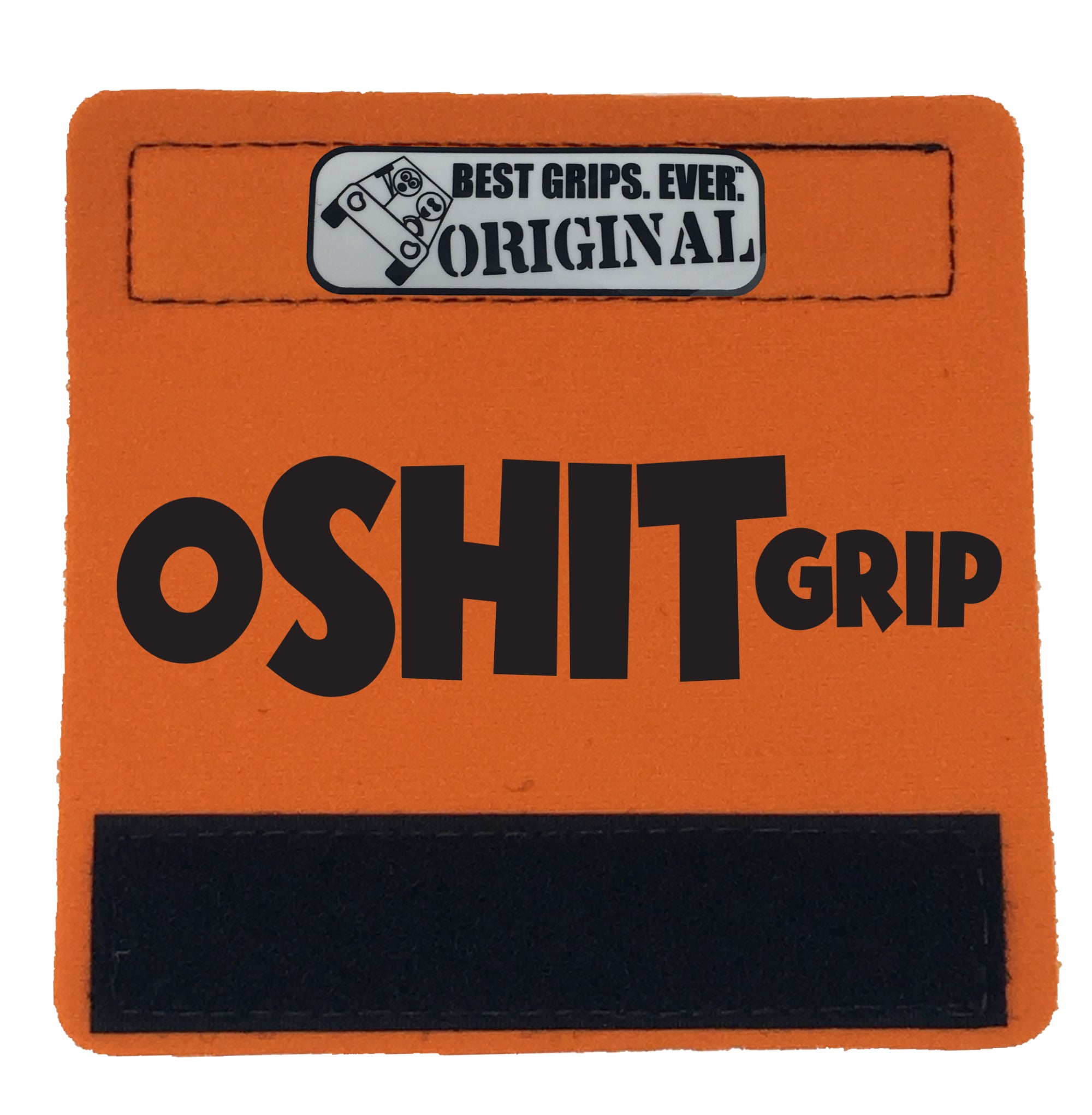 The O Shit Grip™ 2.0 featuring smooth artwork and a super-soft base, designed for vehicle interiors.