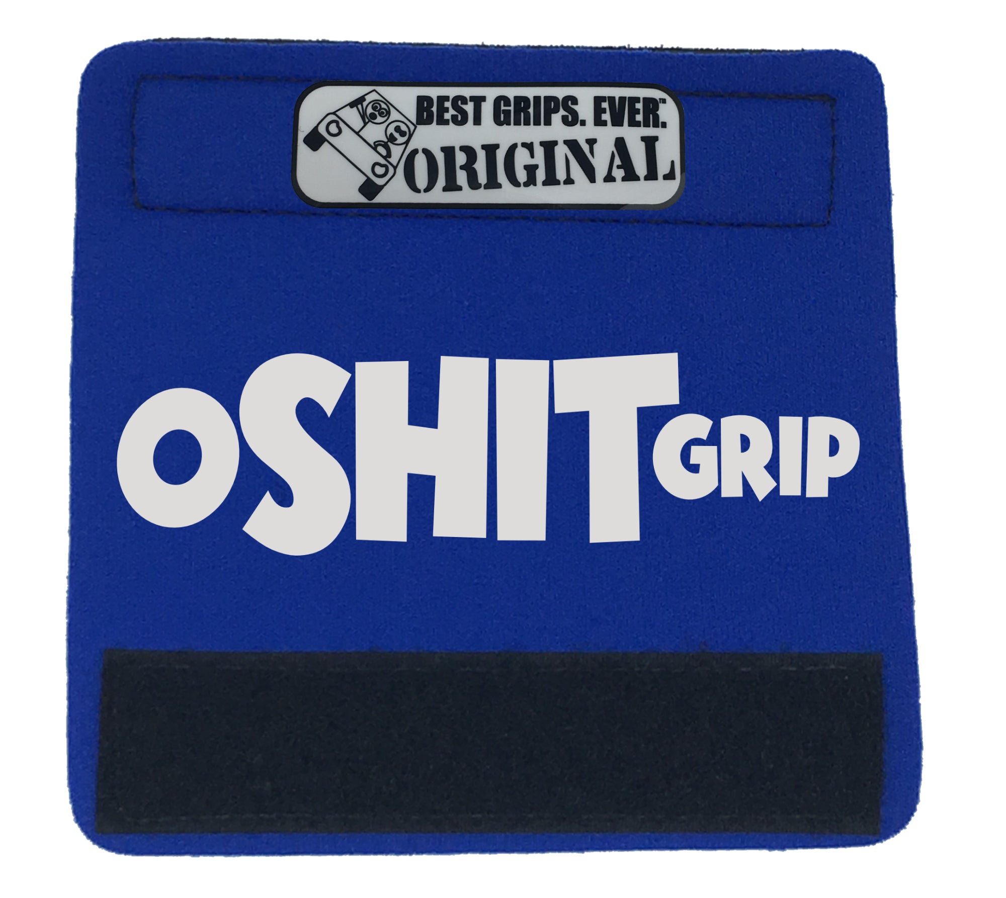 The O Shit Grip™ 2.0 featuring smooth artwork and a super-soft base, designed for vehicle interiors.