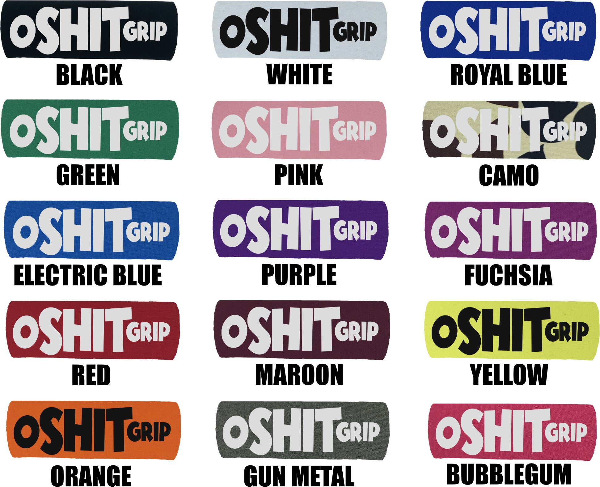 The O Shit Grip™ 2.0 featuring smooth artwork and a super-soft base, designed for vehicle interiors.