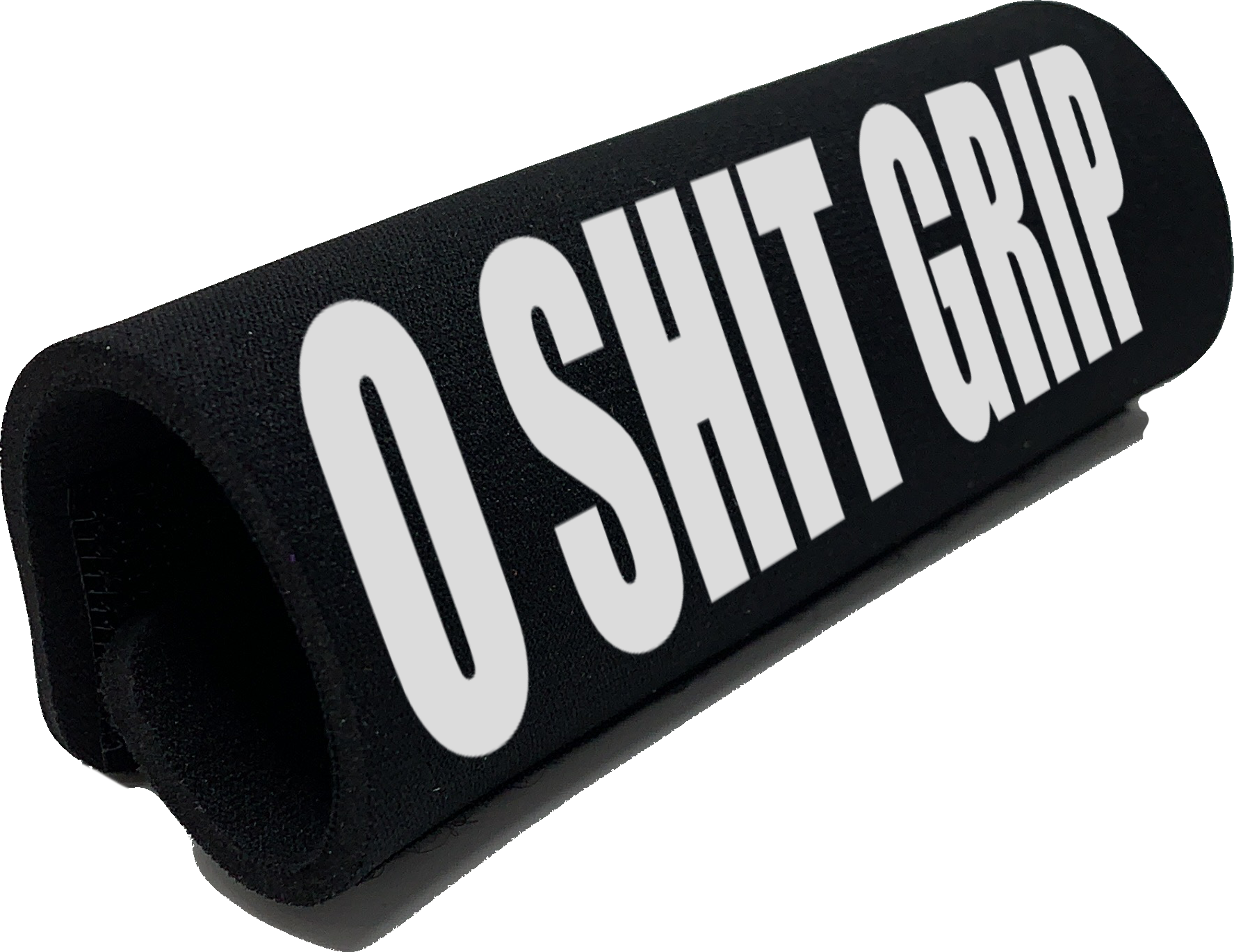 The O Shit Grip® featuring smooth artwork and a super-soft base, available in various colors for a fun vehicle accessory.