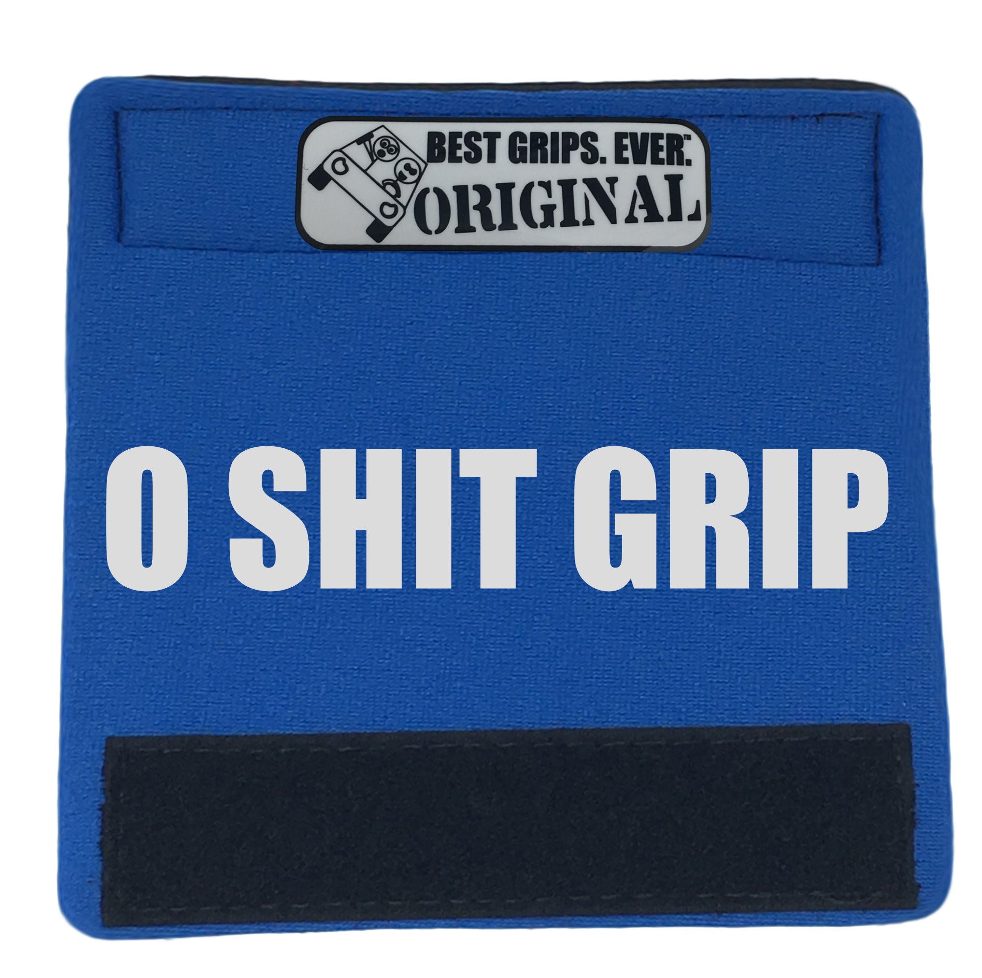 The O Shit Grip® featuring smooth artwork and a super-soft base, available in various colors for a fun vehicle accessory.