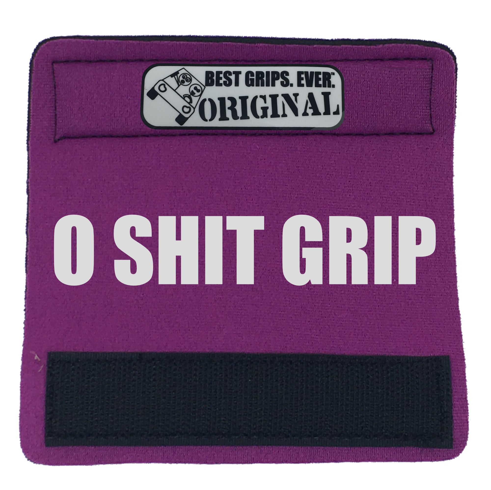 The O Shit Grip® featuring smooth artwork and a super-soft base, available in various colors for a fun vehicle accessory.