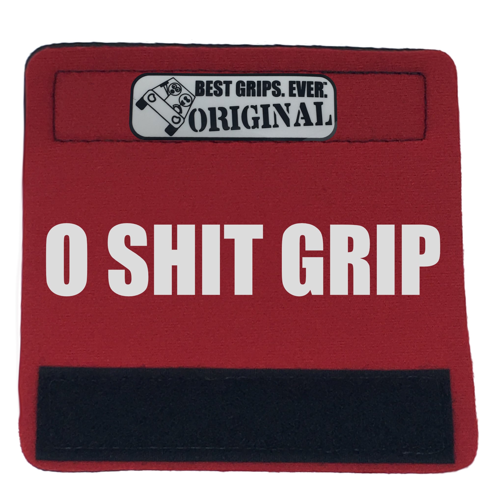 The O Shit Grip® featuring smooth artwork and a super-soft base, available in various colors for a fun vehicle accessory.