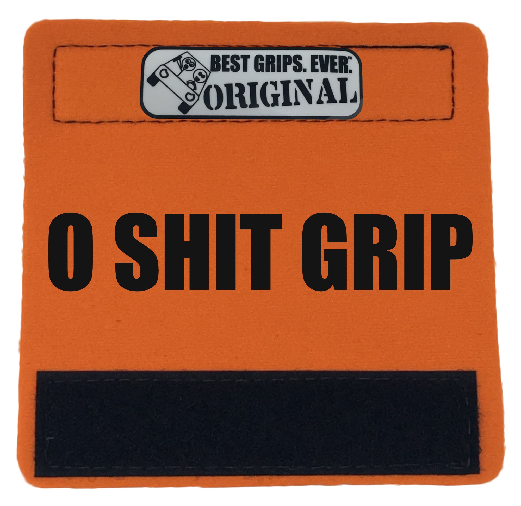 The O Shit Grip® featuring smooth artwork and a super-soft base, available in various colors for a fun vehicle accessory.