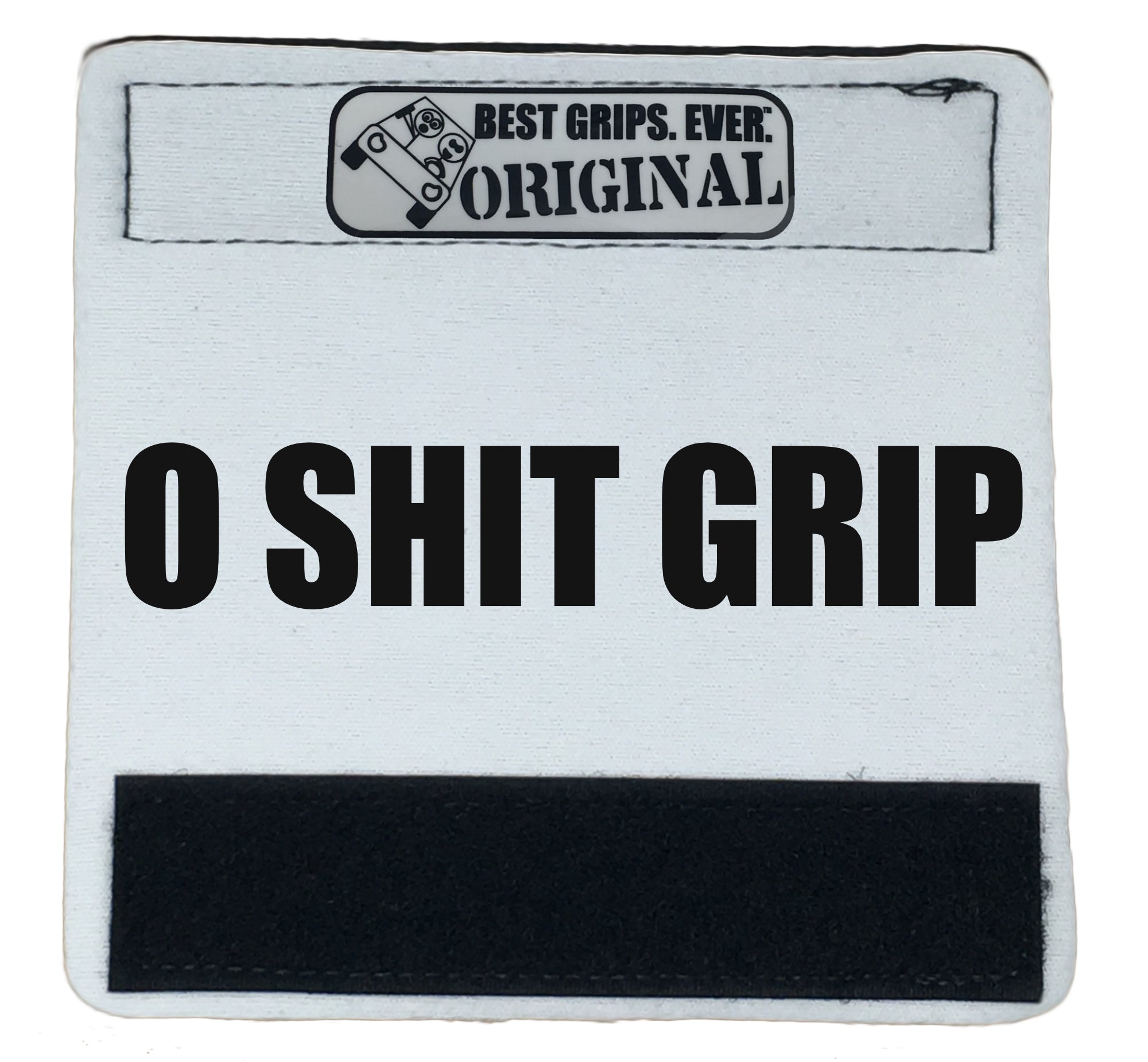 The O Shit Grip® featuring smooth artwork and a super-soft base, available in various colors for a fun vehicle accessory.