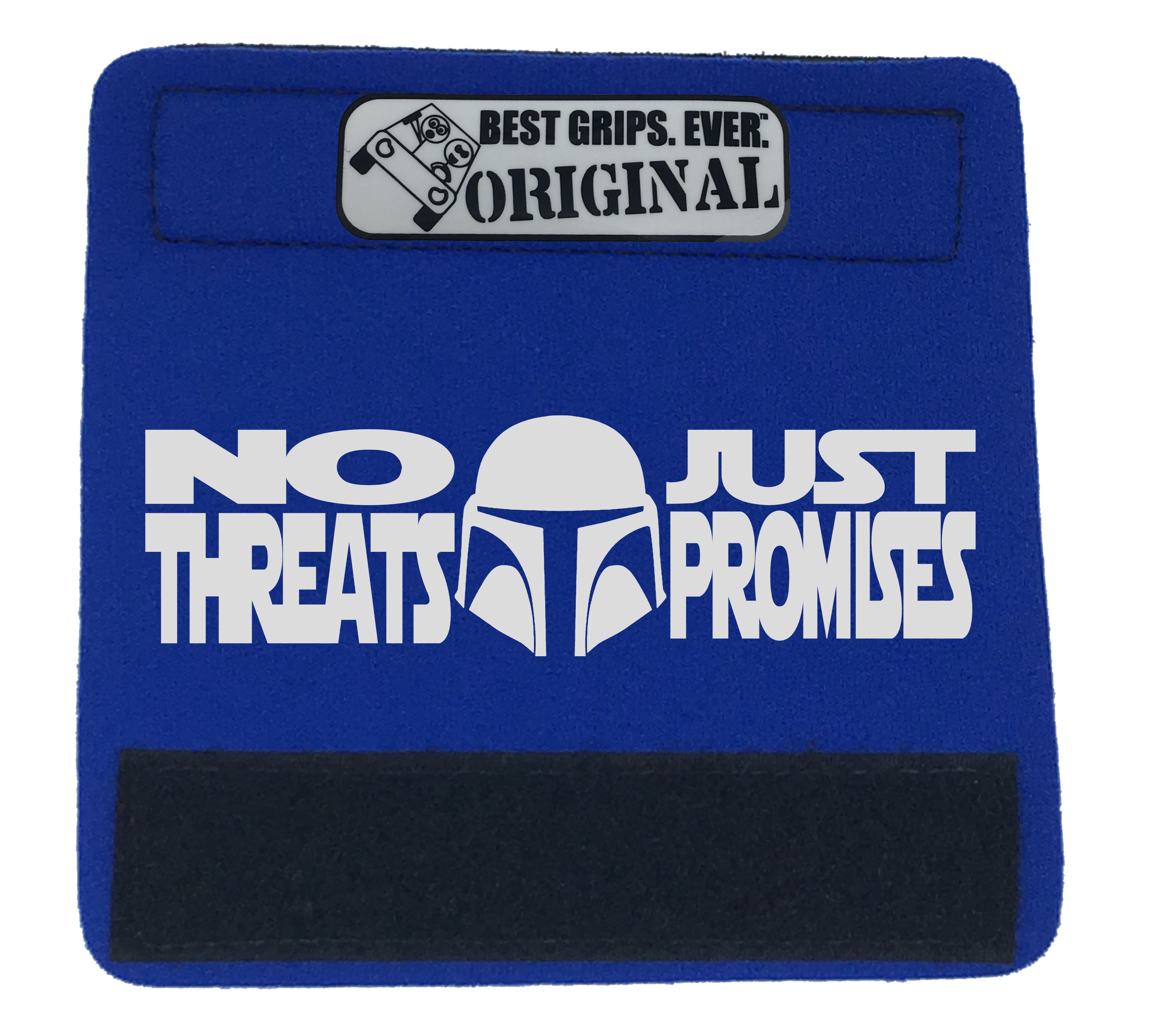 The Promises Grip featuring smooth artwork and a soft base, designed for passenger comfort in vehicles.