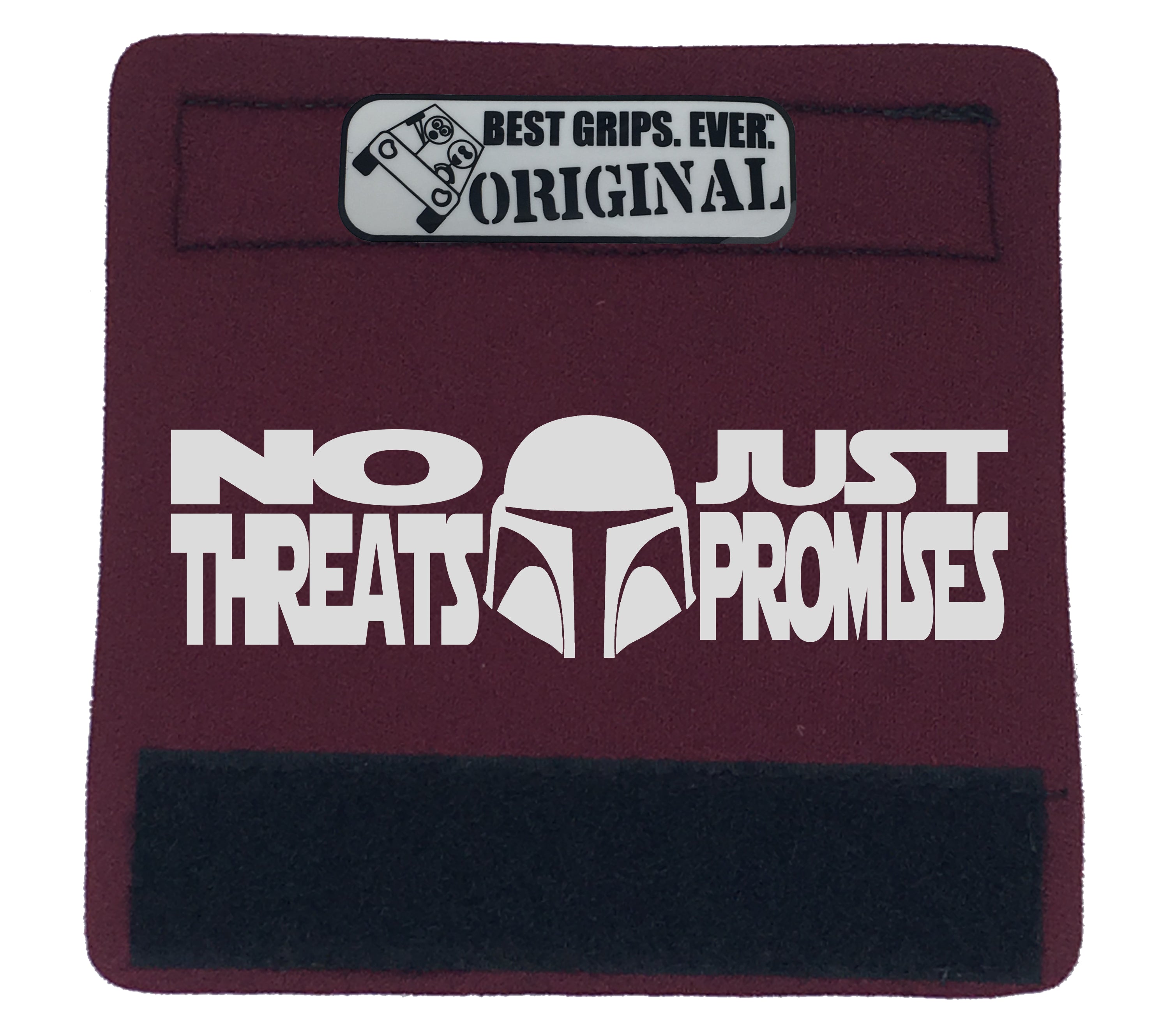 The Promises Grip featuring smooth artwork and a soft base, designed for passenger comfort in vehicles.