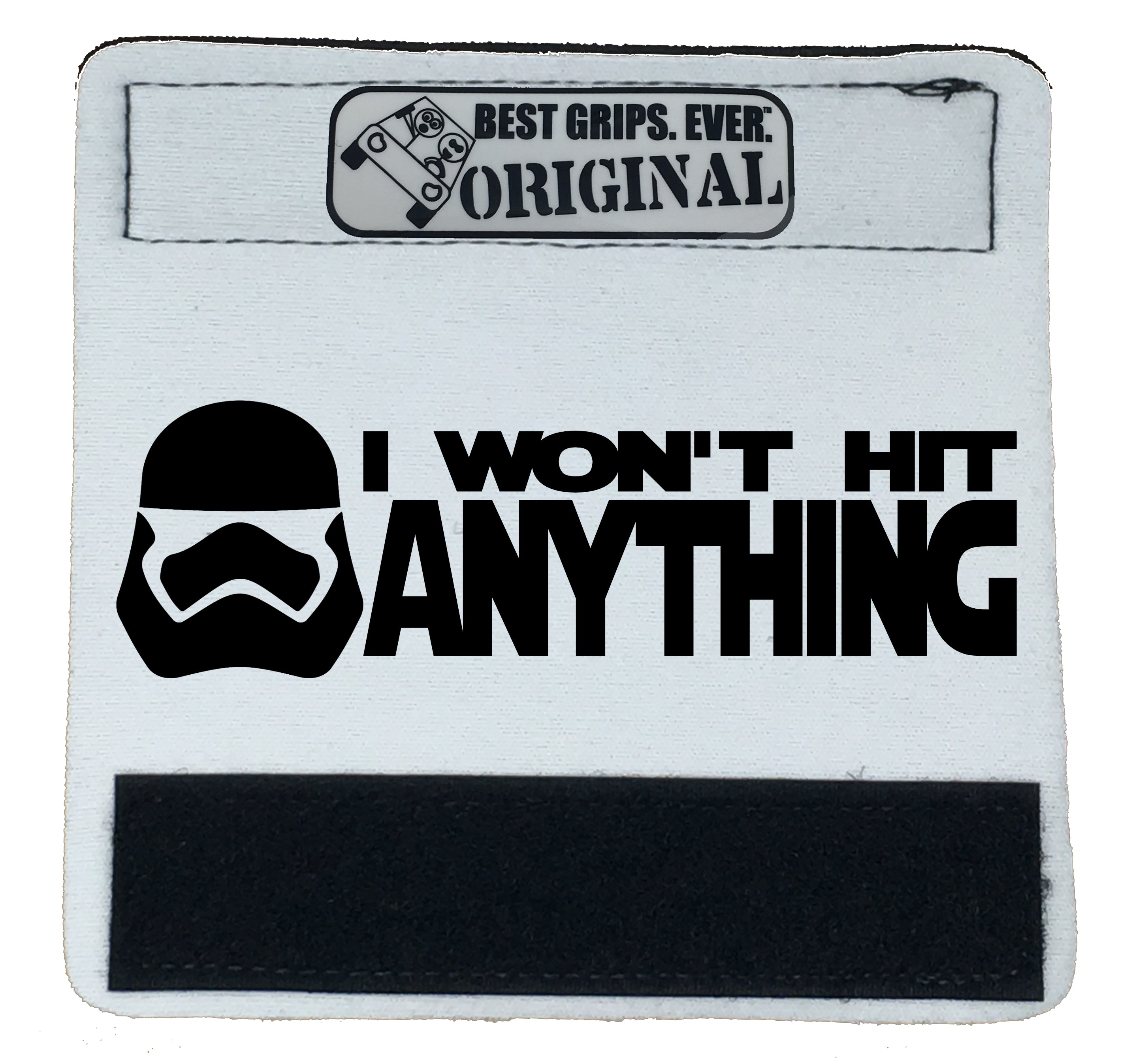 The Stormtrooper 2 Grip featuring smooth artwork and a soft base, designed for vehicle steering wheels.