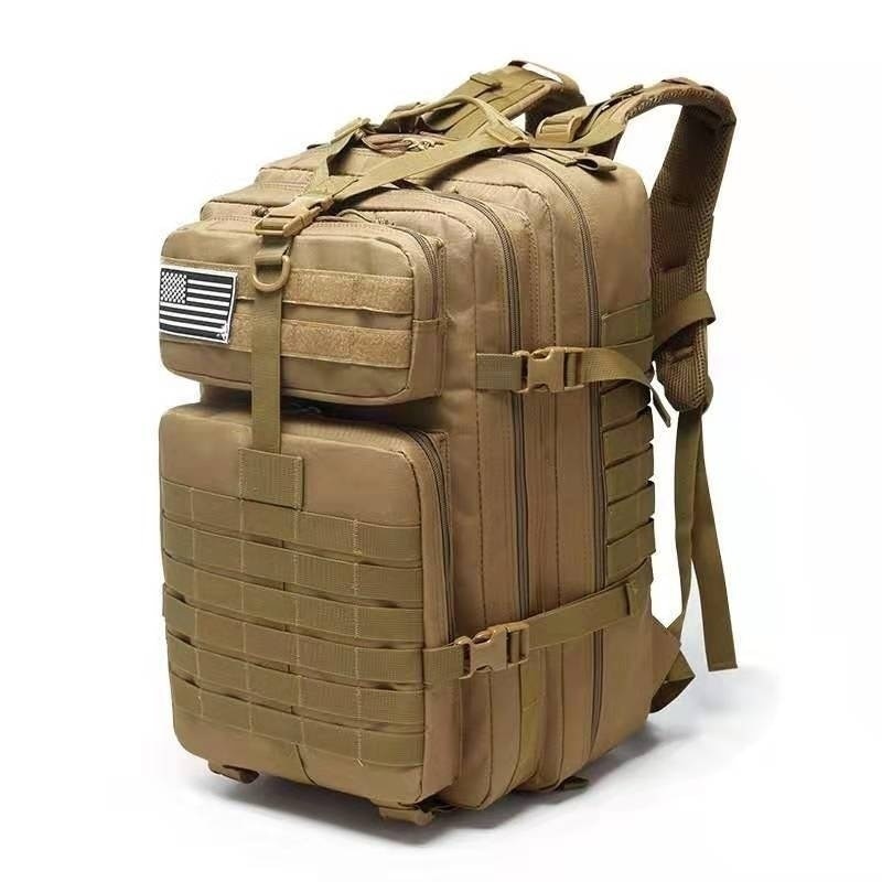 50L/30L Camo Military Bag featuring a durable waterproof design, adjustable straps, and Molle system for tactical use.